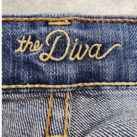 Old Navy Jeans Womens 6 Blue The Diva Low Rise Bootcut Stretch Denim Medium Wash - Picture 3 of 10